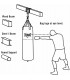 EVERLAST UNIVERSAL HEAVY BAG HANGER Black