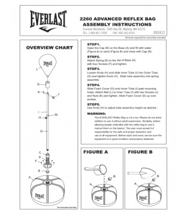 EVERLAST CORE REFLEX BAG ΕΠΙΔΑΠΕΔΙΟ ΑΧΛΑΔΙ