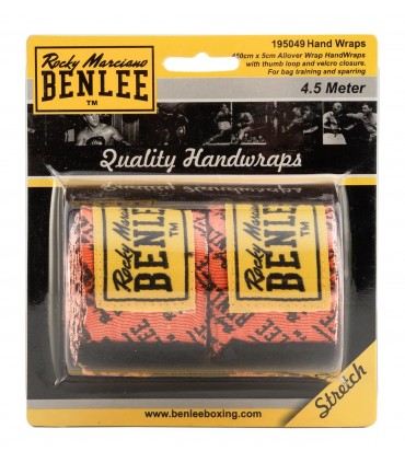 BENLEE ΜΠΑΝΤΑΖ ALLOVER WRAPS 300cm Neon Orange