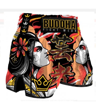 BUDDHA MUAY THAI SHORTS GEISHA
