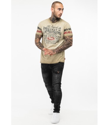 LONSDALE ΚΟΝΤΟΜΑΝΙΚΟ SKELD Sand/Navy/Red