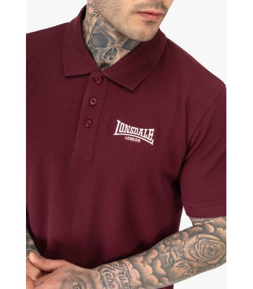 LONSDALE ΑΝΔΡΙΚΟ POLO ΜΠΛΟΥΖΑΚΙ LINGHOLME oxblood