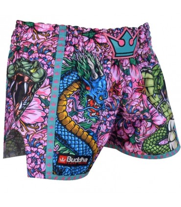 BUDDHA MUAY THAI SHORTS PARADISE pink