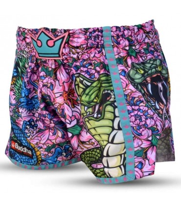 BUDDHA MUAY THAI SHORTS PARADISE pink