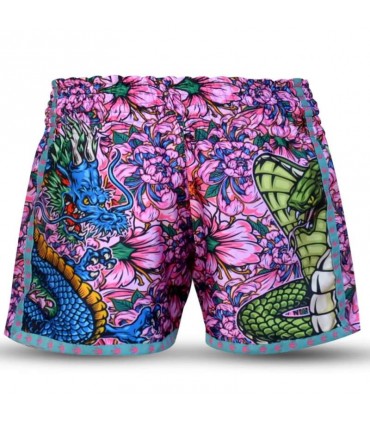 BUDDHA MUAY THAI SHORTS PARADISE pink