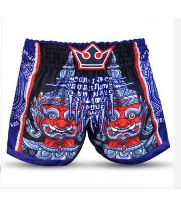BUDDHA MUAY THAI SHORTS THAILAND blue