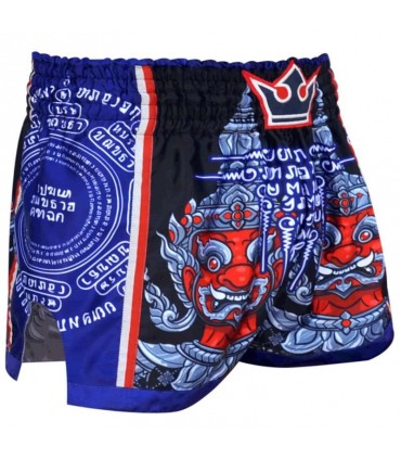 BUDDHA MUAY THAI SHORTS THAILAND blue