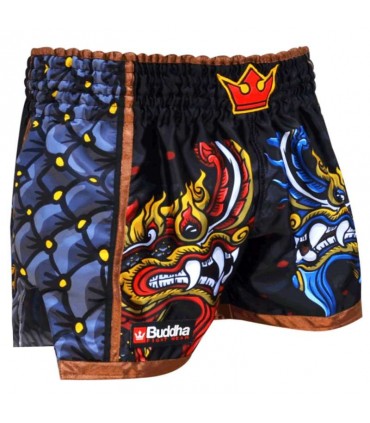 BUDDHA MUAY THAI SHORTS SANKE black