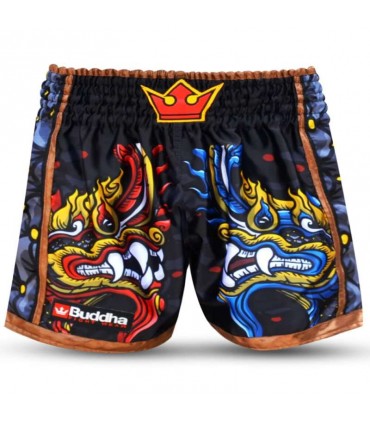 BUDDHA MUAY THAI SHORTS SANKE black