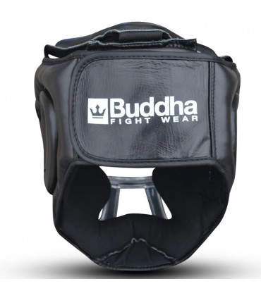 BUDDHA ΔΕΡΜΑΤΙΝΗ ΚΑΣΚΑ ΜΕ ΠΛΕΓΜΑ black