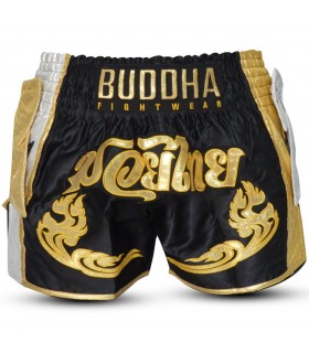 BUDDHA MUAY THAI SHORTS INFINITY black/gold