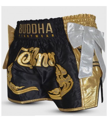 BUDDHA MUAY THAI SHORTS INFINITY black/gold