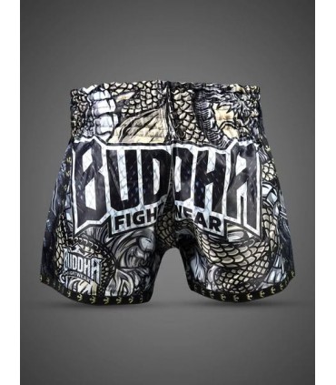 BUDDHA MUAY THAI SHORTS DRAGON gold