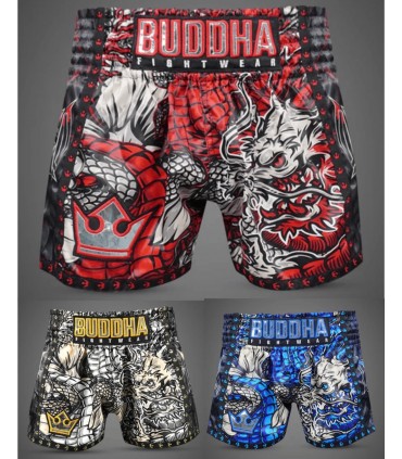 BUDDHA MUAY THAI SHORTS DRAGON gold