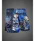 BUDDHA MUAY THAI SHORTS DRAGON blue