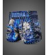 BUDDHA MUAY THAI SHORTS DRAGON blue