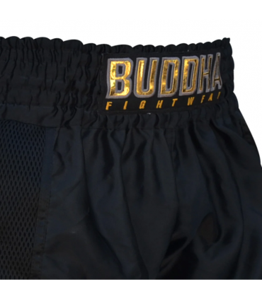 BUDDHA MUAY THAI SHORTS RETRO black