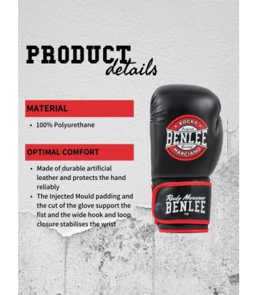 BENLEE ΓΑΝΤΙΑ ΠΥΓΜΑΧΙΑΣ BUDDY black