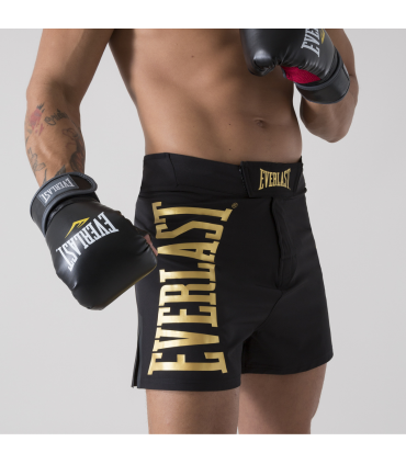 EVERLAST MMA SHORTS METALLIC black/gold