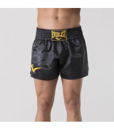 EVERLAST MUAY THAI SHORTS METALLIC black/gold
