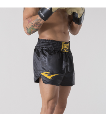 EVERLAST MUAY THAI SHORTS METALLIC black/gold
