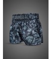 BUDDHA MUAY THAI SHORTS DARK GARDEN black/grey