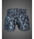 BUDDHA MUAY THAI SHORTS DARK GARDEN black/grey