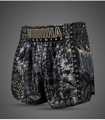 BUDDHA MUAY THAI SHORTS DRAGON black