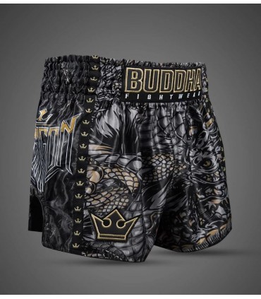 BUDDHA MUAY THAI SHORTS DRAGON black