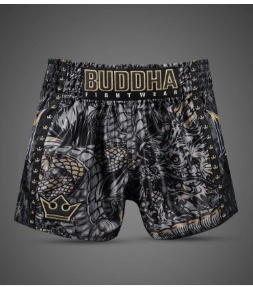 BUDDHA MUAY THAI SHORTS DRAGON black