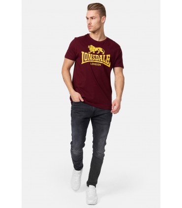 LONSDALE ΚΟΝΤΟΜΑΝΙΚΟ LOGO oxblood
