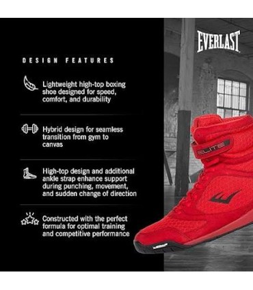 EVERLAST ΠΑΠΟΥΤΣΙΑ ΠΥΓΜΑΧΙΑΣ ELITE 2 Red